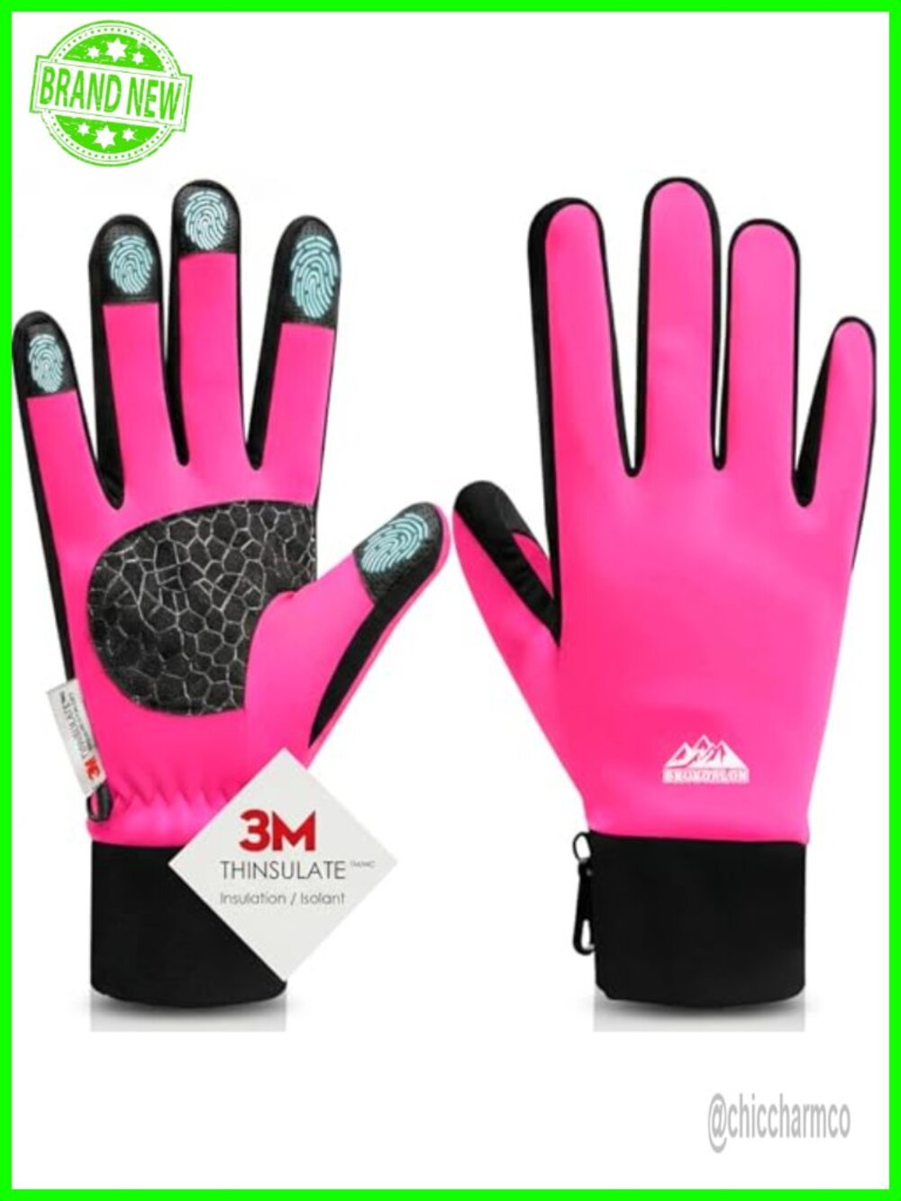 Winter Gloves with 3M Thinsulate, Lycra Fabric, Touchscreen, Anti-Slip, Unisex